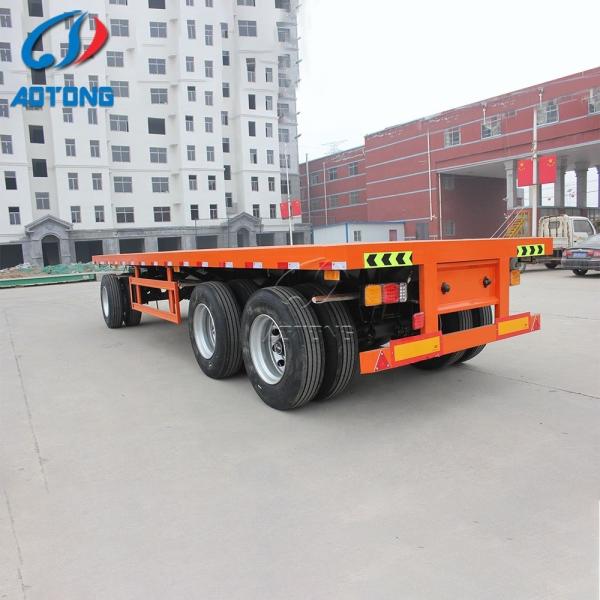 9.00-22.5 Rim and 12R22.5 Tire Farm Flatbed Trailer for 20-40 Tons Farm Tractor