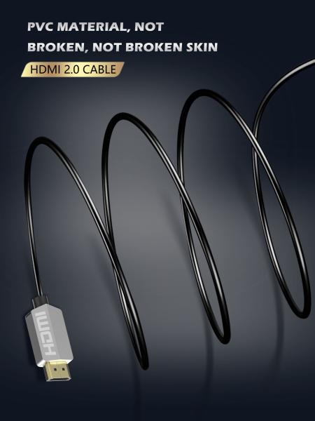 Black HDMI To HDMI Cable , 4K HDR Premium Certified HDMI Cable