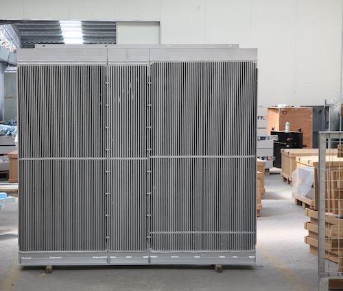 Bar plate intercooler aluminum plate fin air to air heat exchanger with heavy duty design