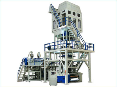 50 Kg / H Heat Shrink PE Film Blowing Machine Φ 60 mm Screw Diameter