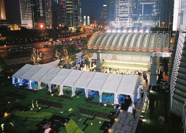 White PVC Coated Wedding Reception Marquee Party Tent Aluminum Structure