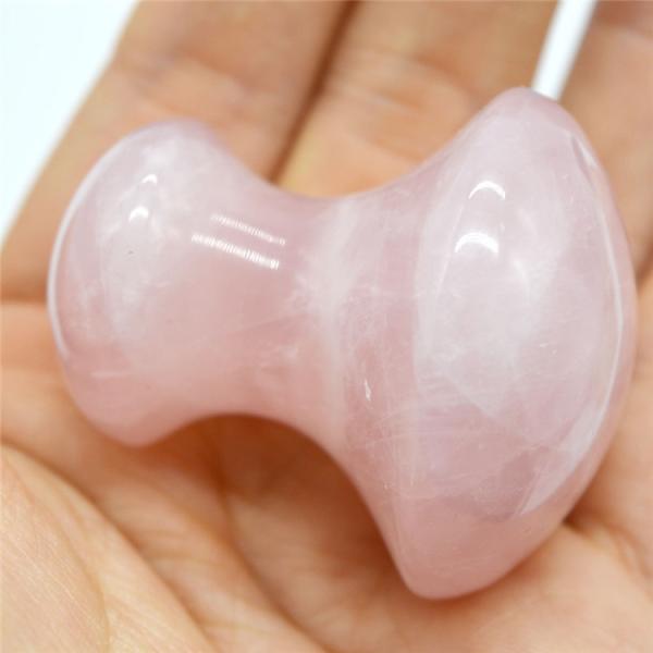 Rosa Rose Quartz Mushroom Gua Sha Jade Stone Gua Sha do pescoço