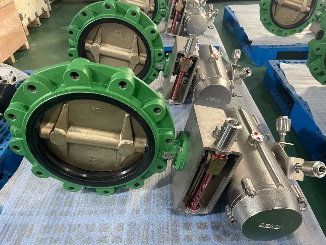 Pneumatic Lug Butterfly Valve Aluminum Bronze EPDM Seal 2-24 Inch