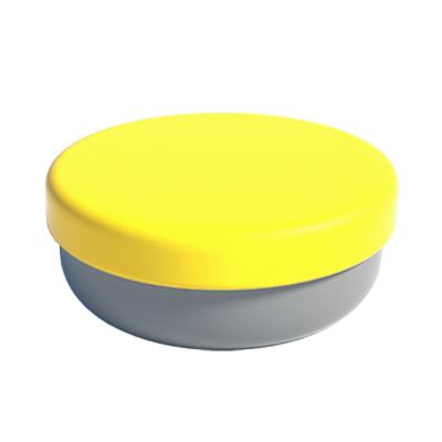 Yellow Training Infant Feeding Bowl 450ML Infant Suction Bowls For Baby