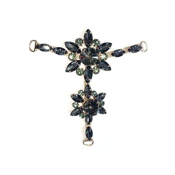 10cm*8.7cm T Shape Metal Shoe Buckles For Ladies Sandals / Shoes