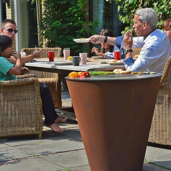 Outdoor Cooking Bbq Grill Garden Patio Corten Steel Outdoor Bbq Grills