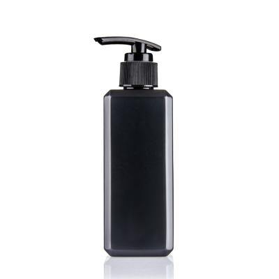 Portable Empty Plastic Shampoo Bottles Square Shape 8 OZ Lotion Bottles