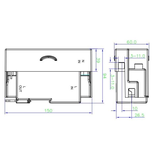 счетчик энергии одиночной фазы 80A цифровой, 230V предоплатил электрический метр