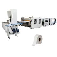 Ligne de production automatique de rouleaux de papier toilette avec machine à emballer à rétrécissement thermique