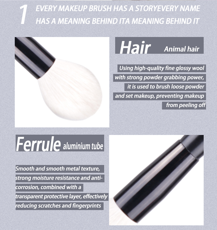 Pure White Wool Rounded Finishing Brush, OEM/ODM Services Available-Product Code: Y04