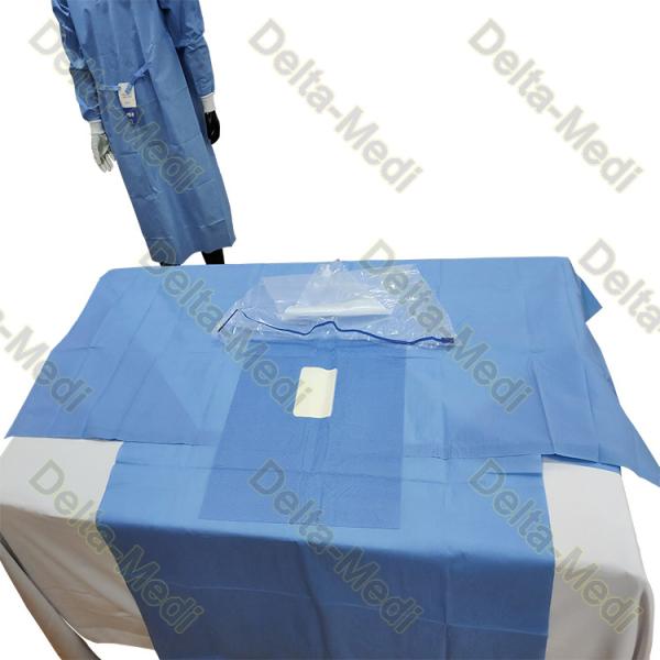 Absorbent Reinforced 20g - 60g SP SMS SMMS SMMMS ETO Disposable Surgical Urology Gynaecology Pack for clinic hospital