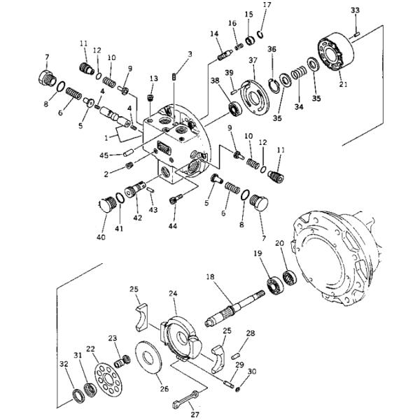 PC50UU-1 Belparts Excavator Travel Motor Assy PC50UU-2 Final Drive Assy 20U-60-12200 20U-60-12100 For Komatsu