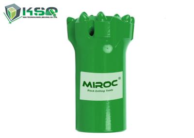 Ferramentas de perfuração R32 da mineração da rocha da inserção do carboneto 64mm para a máquina de furo hidráulica