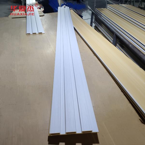 Modern Simplicity Design Wpc Fluted Wall Panel Laminated Wpc Wall Panel For Outdoor And Indoor Decoration