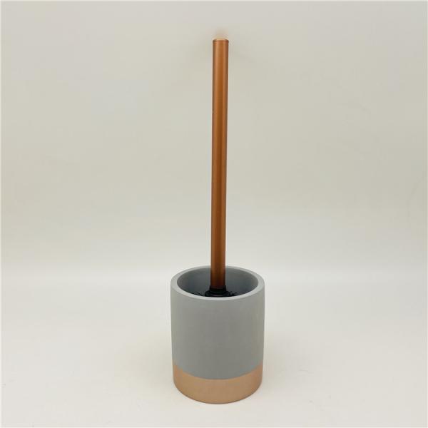 Blue Round Polyresin Bathroom Vanity Sets Bathroom Accessories Toilet Bowl Brush