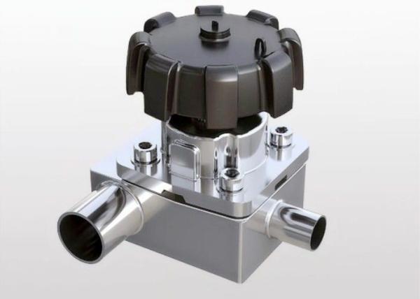 AISI 316L  3 Way Sanitary Diaphragm Valves 3/4'' To 3''  With Butt - Weld Ends