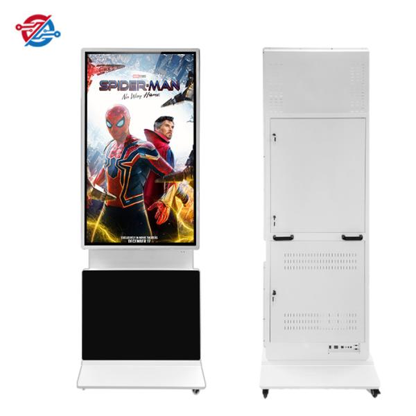 USB Udpate Advertisement Rotating advertising kiosk LCD Player In 43 49 55 2K Resolution