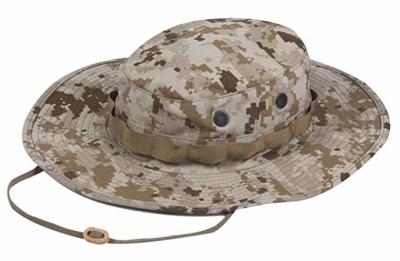 Quick Dry Military Boonie Hat With String , Army Boonie Cap For Outdoor Sports