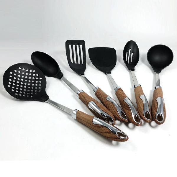 Support Sustainable Kitchen Utensil Set Wooden Handle Cooking Tools and Gadgets 2022
