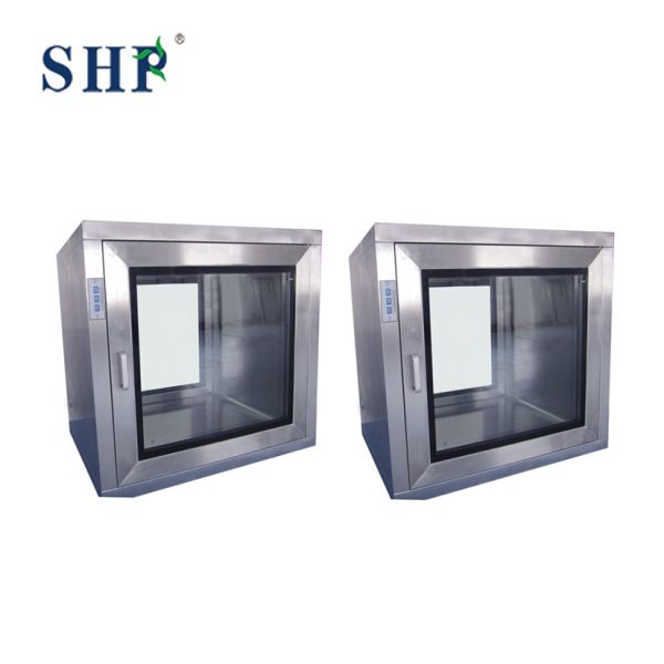 Electronic Dynamic Pass Box 600mm Pass Through Cleanroom Interlock Pass Box