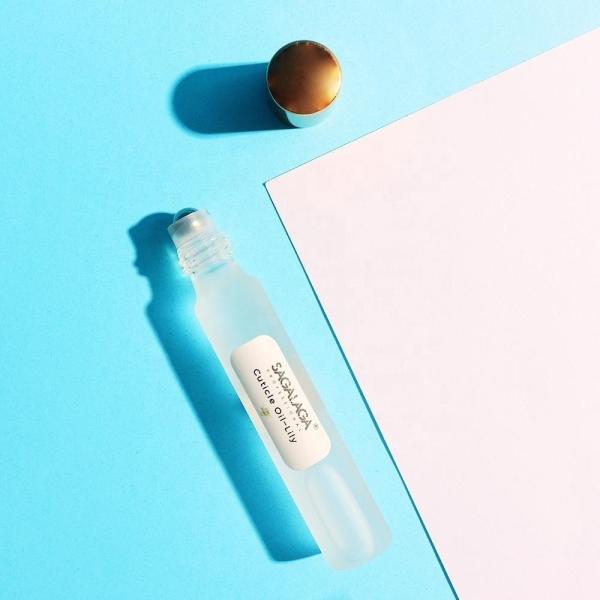 Ensemble de soins de l'ongle réanimateur étiqueté stylo à rouleaux personnalisé Fruits parfumés de fleurs huile de cuticule végétalienne organique vitamine E