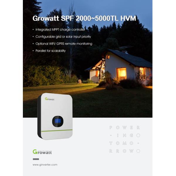 Growatt SPF 2000~5000TL HVM 3000W 5000W single phase Off Grid Inverter With CAN/RS485