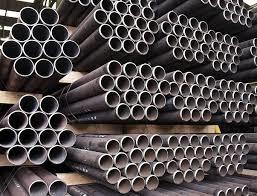 Thick Wall Seamless Black Steel Pipe High Pressure With Plastic Caps 3m - 8m