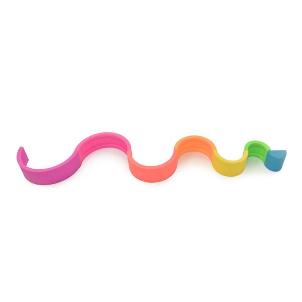 Rainbow Alike 14cm Arch Baby Stacking Toy BPA Free Silicone Blocks