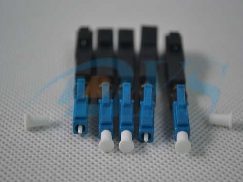 Singlemode LC / PC Optical Fiber Connectors , SM Blue House Fast Connector