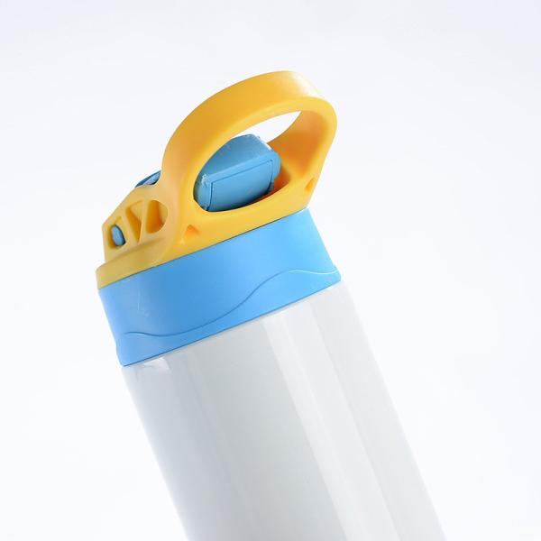 12 Oz Para Niños Sublimación Tumbler Sublimación Sippy Taza en blanco de acero inoxidable Sublimación Botellas de agua en blanco de doble pared aislada para niños Tumbler para viajes