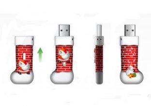 O flash bonito de USB conduz a movimentação do flash do usb das sapatas do Natal