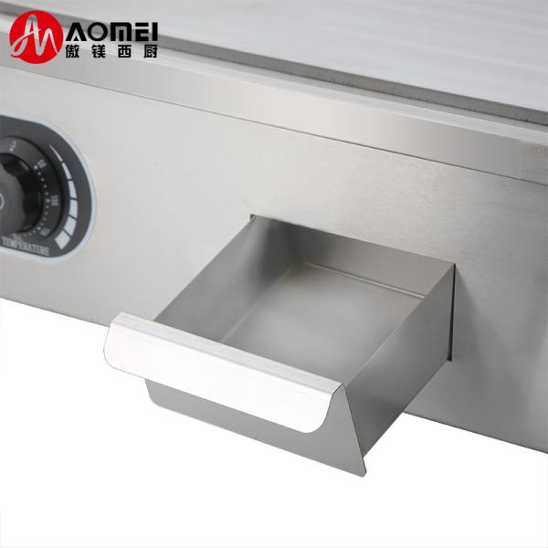 Grill de aço inoxidável de cozinha comercial de 8 mm de espessura para restaurante