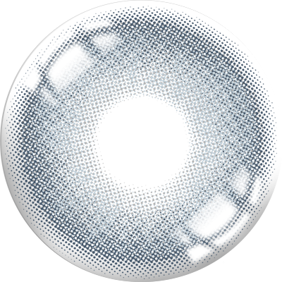 MillCReeK Frozen Blue Grey Yearly Colored Contact Lenses with 14.2mm Diameter, 8.5 Base Curve, and 40% Water Content for Natural Enhancement