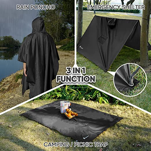 Custom Logo Printing Raincoat for Multipurpose Outdoor Activities and Lightweight