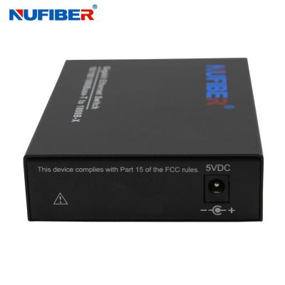 Gigabit Fiber Ethernet Switch Converter With 2 Rj45 1 Fiber Port Network Switch