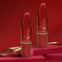 3Tubo de batom de alumínio.5g Frost Red Push Up Vazio Red