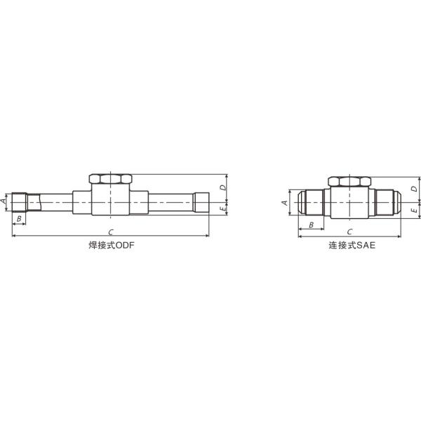 Brass Body Refrigeration Sight Glass AC WODE Custom -40 Degree