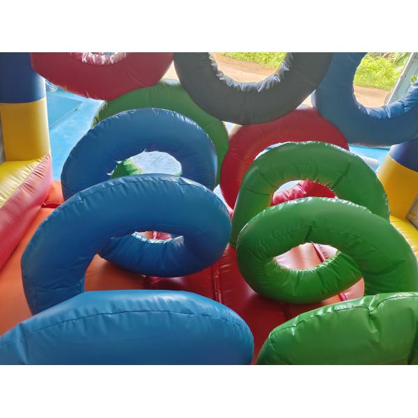 Коммерческий класс ПВХ брезент гигантские надувные препятствия курсы надувные веселый город для открытого воздуха