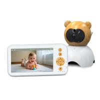 5Moniteur bébé 1080P de 5 pouces avec vision nocturne et audio bidirectionnel