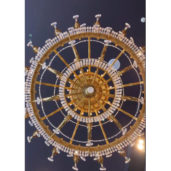 Европейские суды Luxury Crystal Candle Chandelier Ослепительное освещение