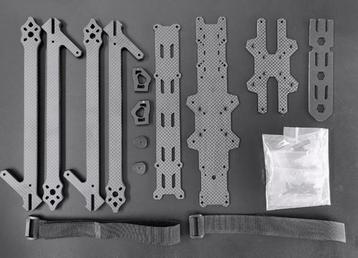 427mm Wheelbase UAV Drone 227g  FPV Frame 5.8G