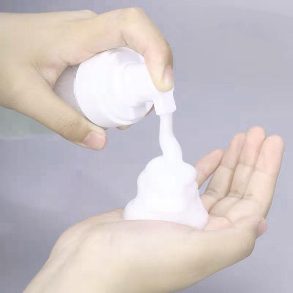 PET Refillable Plastic Pump Bottle Travel Size Face Wash Pump Bottle Facial Foam Bottle Round Shape