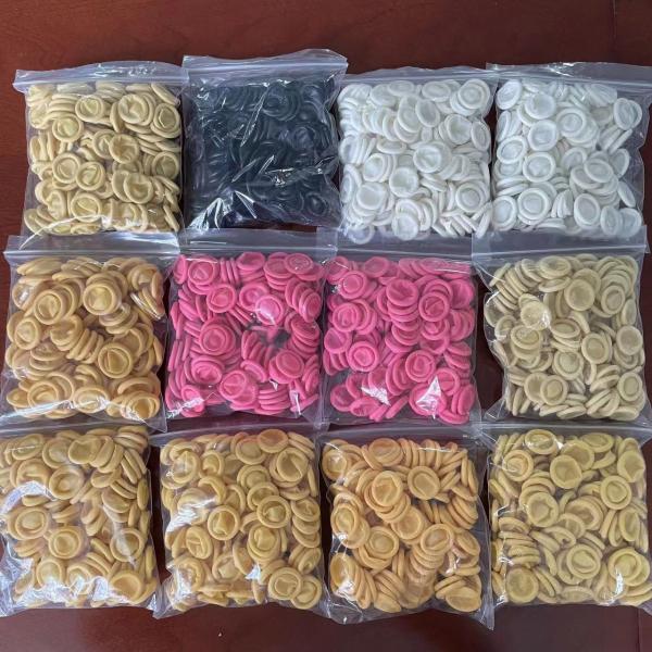 Thick Powder Free Finger Cots 100% Pure Natural Latex ESD Safety Gloves For Electronics Manufacturing