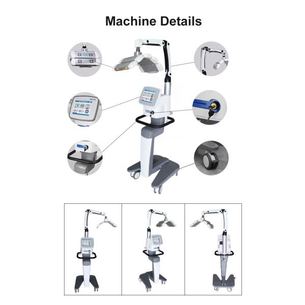 Увеличение волос 655 Нм Машина светотерапии с светодиодом Машина терапии выпадением волос