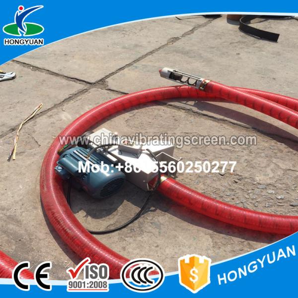 Automatic truck loading bulk material handling spiral conveyor