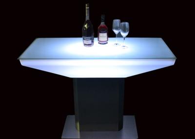 Polyethylene Hookah Night Light Up Furniture Club Table With Colorful LED Light
