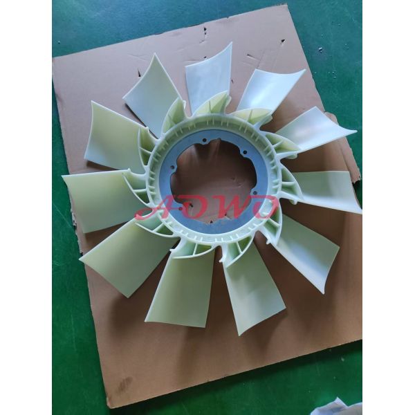 20765700，Aluminum Fan Clutch Blade suitable for heavy-duty truck applications providing enhanced durability and heat dissipation