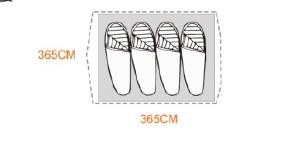 4-5 Person Nylon Ripstop Camping Tent Aluminum Camping Tent  GNCT-034