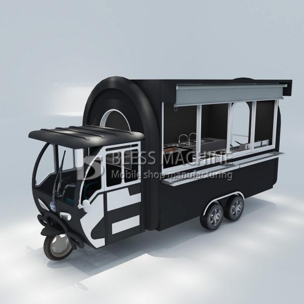 Customized 1.5KW-4.5kw Three Wheels Electric Scooter Food Cart Tuk Tuk Mobile