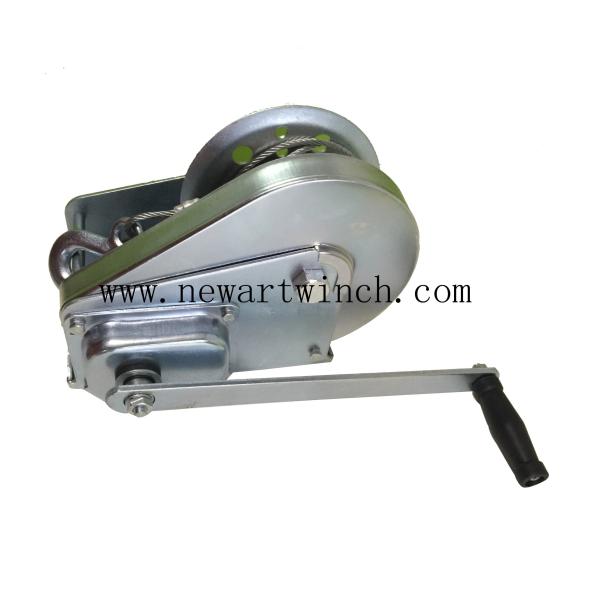 Zinc Plated Marine Hand Winch 1800lbs For Lifting Industrial Area CE Approved